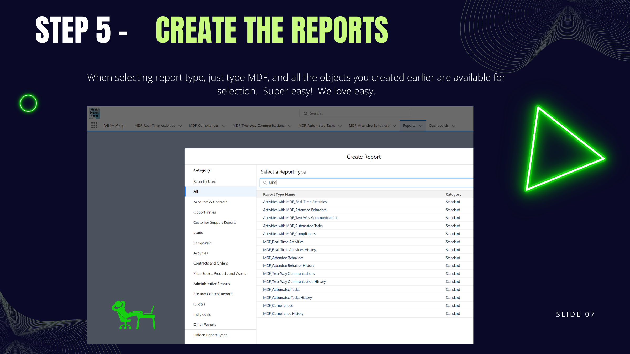 Step 5 — Create the Reports in Salesforce