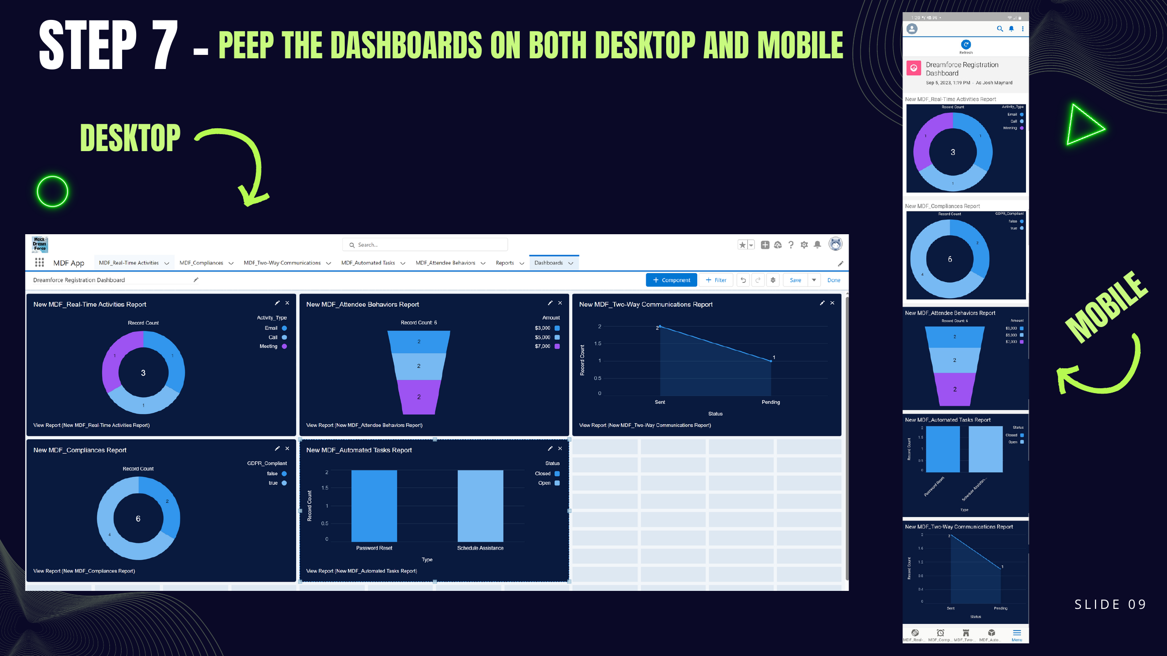Step 7 — Final dashboard on desktop and mobile