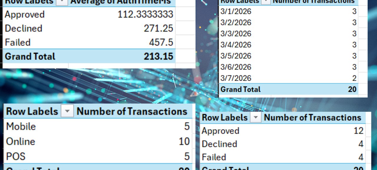 Pivot table analysis